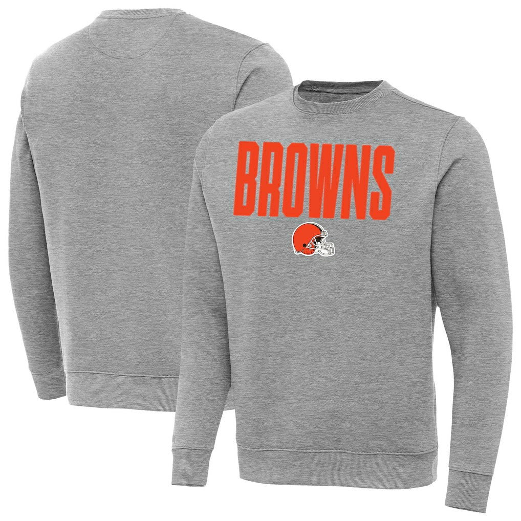 Cleveland Browns Antigua Victory Sweatshirt Heather Gray | NFL