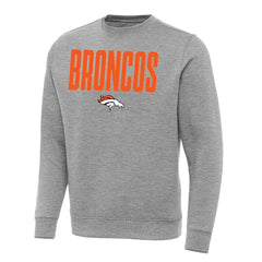 Denver Broncos Antigua Victory Sweatshirt Heather Gray | NFL