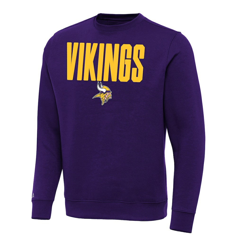 Minnesota Vikings Antigua Victory Sweatshirt Purple | NFL