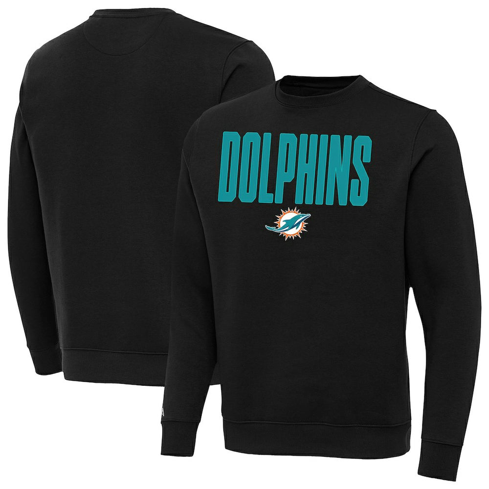 Miami Dolphins Antigua Victory Sweatshirt Black | NFL