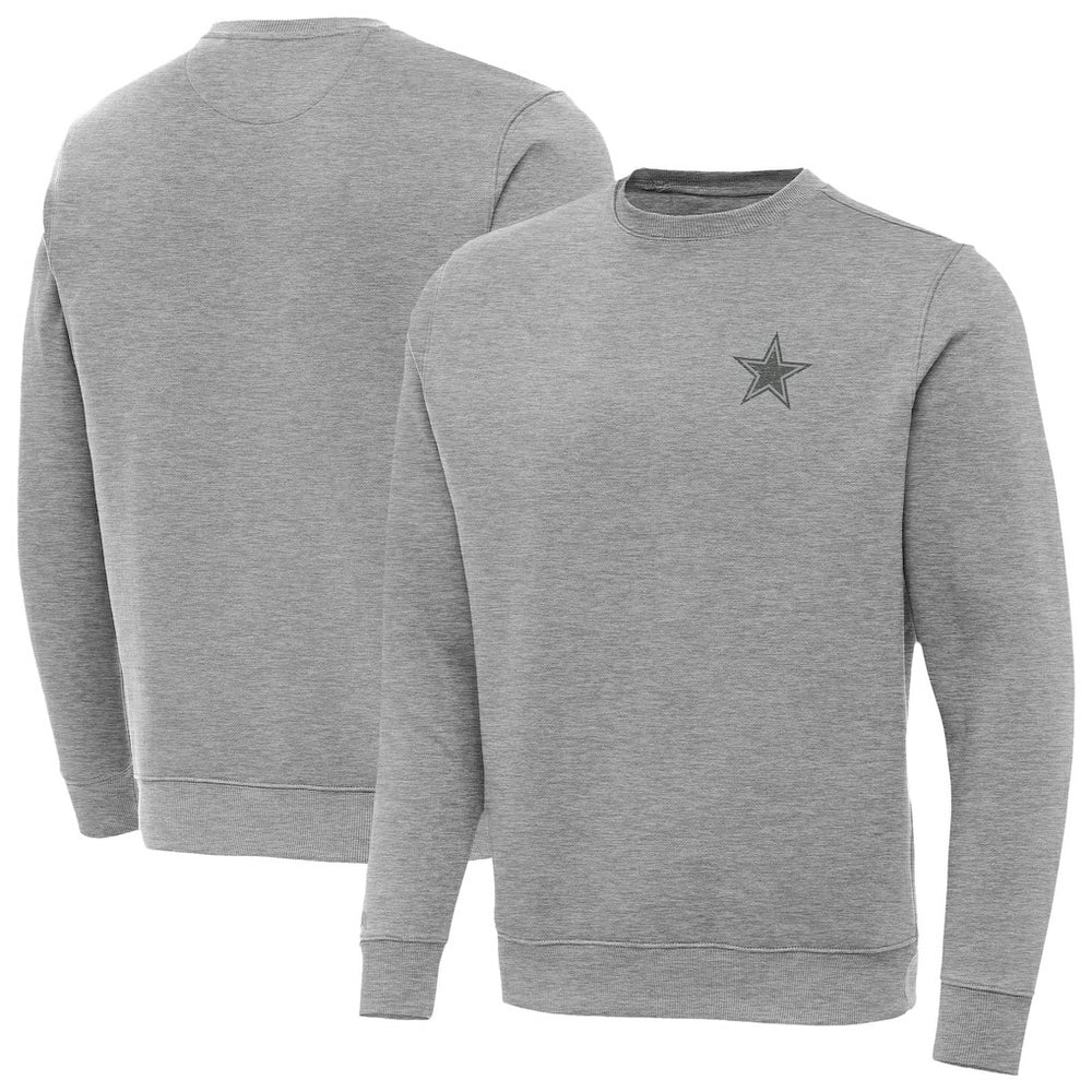 Dallas Cowboys Antigua Victory Sweatshirt Heather Gray | NFL