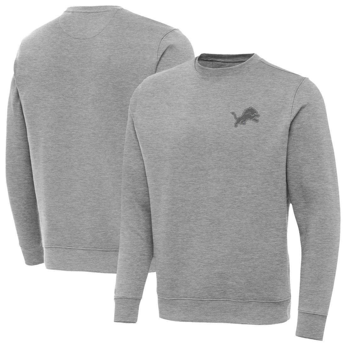 Detroit Lions Antigua Victory Sweatshirt Heather Gray | NFL