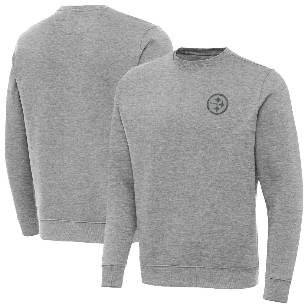 Pittsburgh Steelers Antigua Victory Sweatshirt Heather Gray | NFL
