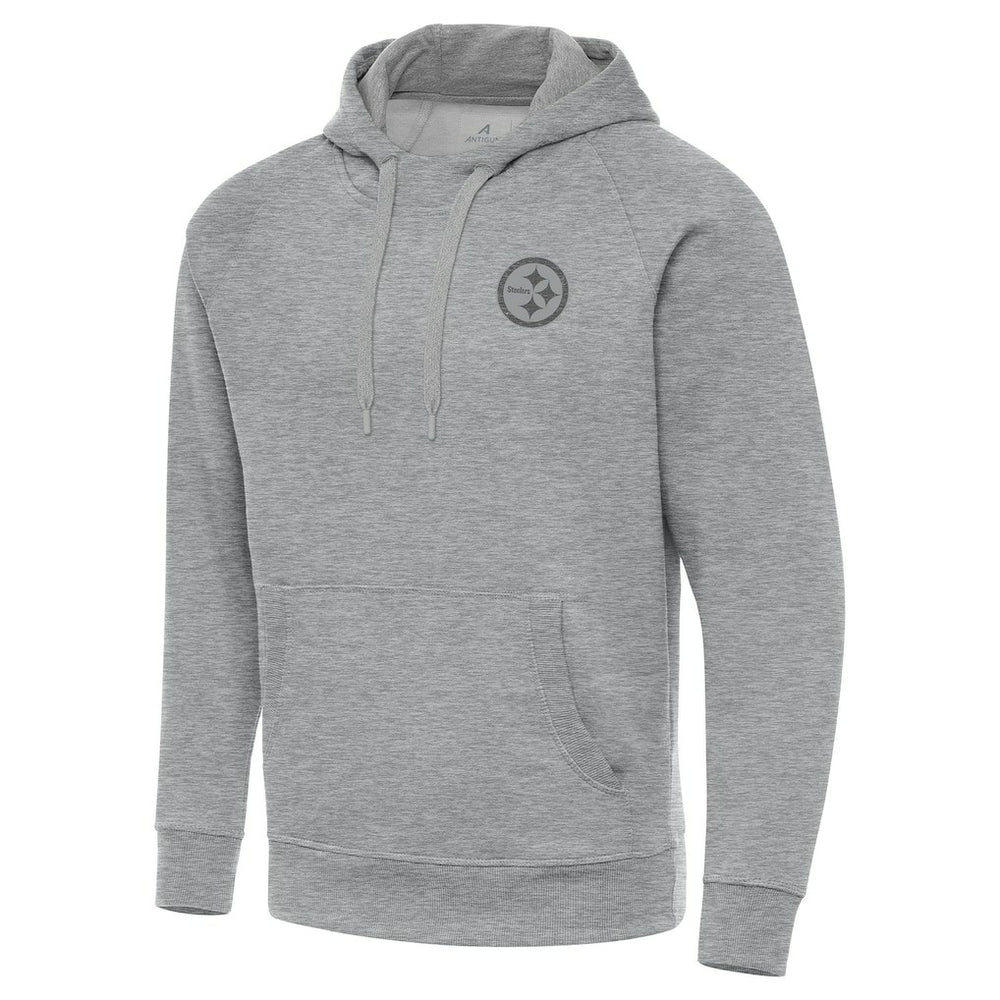 Pittsburgh Steelers Antigua Victory Hoodie Heather Gray | NFL