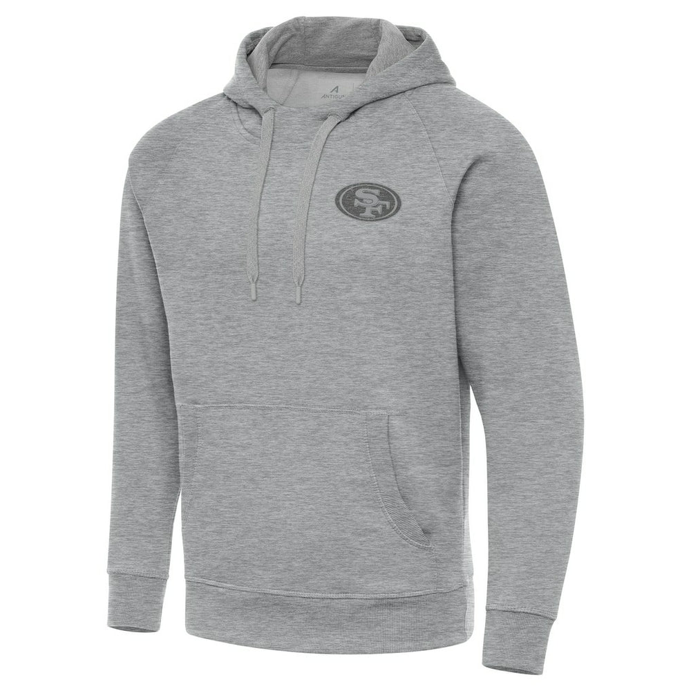 San Francisco 49ers Antigua Victory Hoodie Heather Gray | NFL