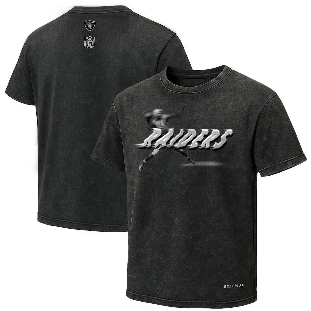 Las Vegas Raiders EQUIHUA Retro T-Shirt Black | NFL