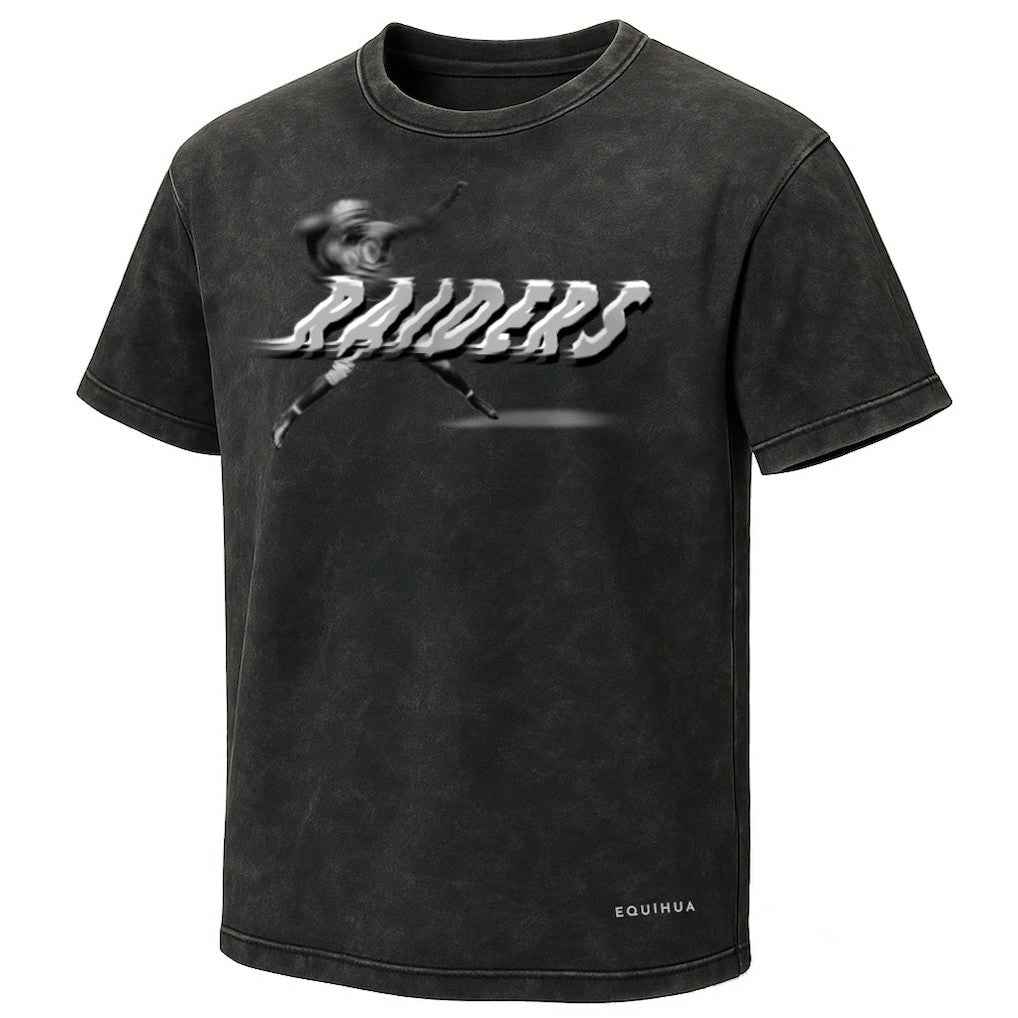 Las Vegas Raiders EQUIHUA Retro T-Shirt Black | NFL