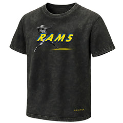 Los Angeles Rams EQUIHUA Retro T-Shirt Black | NFL