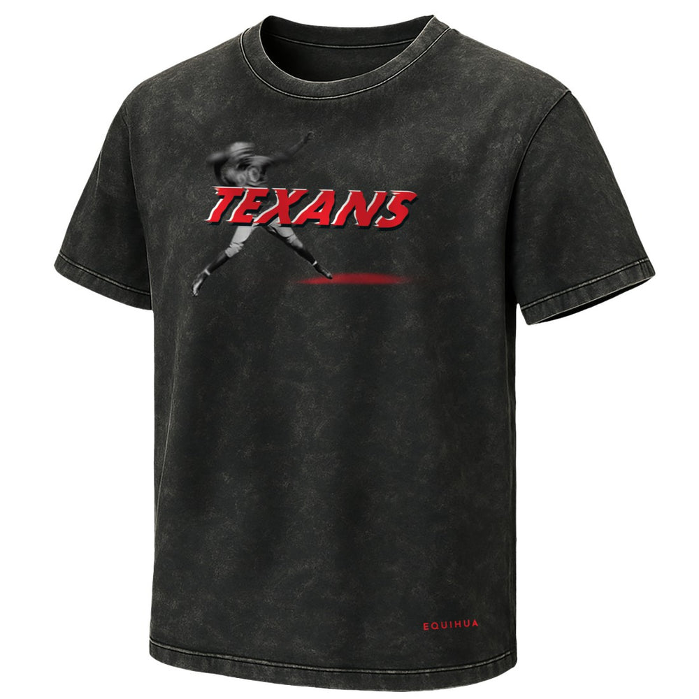 Houston Texans EQUIHUA Retro T-Shirt Black | NFL