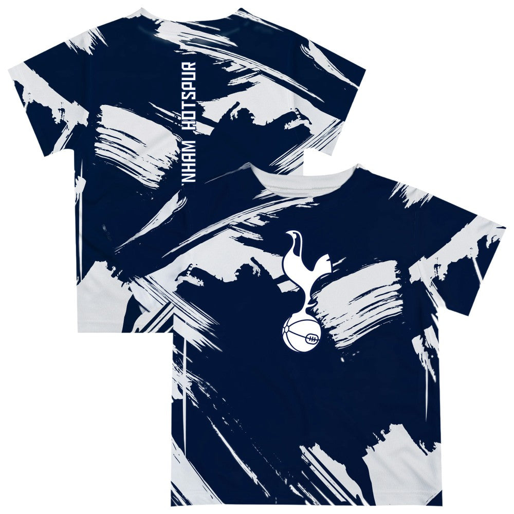 Tottenham Hotspur Vive La Fete Youth Paint Brush T-Shirt Navy - FIFA World CUP