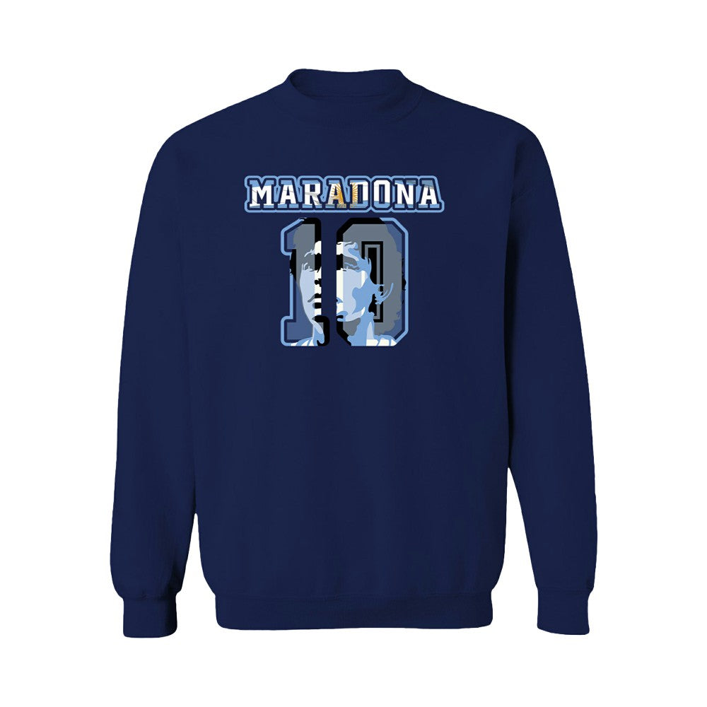 Diego Maradona Argentina National Team Vive La Fete Women's Name & Number Sweatshirt Navy - FIFA World CUP