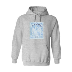 Diego Maradona Argentina National Team Vive La Fete Women's Vintage Stamp Pullover Hoodie Gray - FIFA World CUP