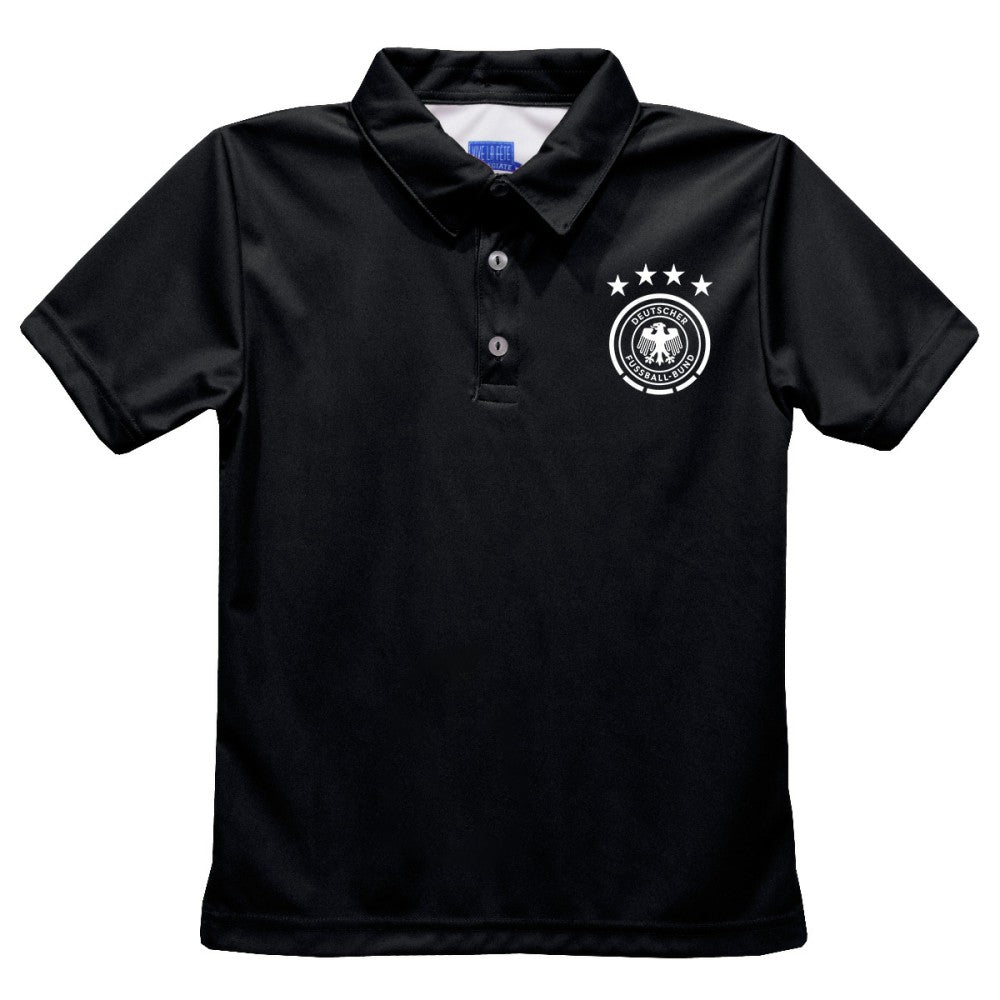 Germany National Team Vive La Fete Youth Solid Polo Black - FIFA World CUP