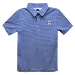 France National Team Vive La Fete Youth Pencil Stripe Polo Royal - FIFA World CUP
