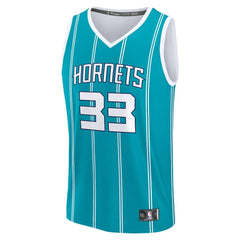 Liam McNeeley Charlotte Hornets Fast Break Replica Jersey Teal Icon Edition - NBA