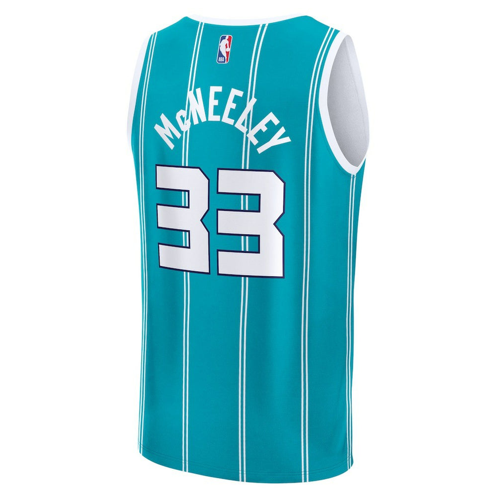 Liam McNeeley Charlotte Hornets Fast Break Replica Jersey Teal Icon Edition - NBA