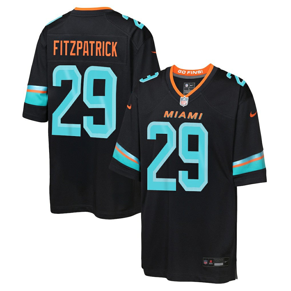 Minkah Fitzpatrick Miami Dolphins Youth 2025 Rivalries Collection Game Jersey Pitch Blue | Nike for Sale