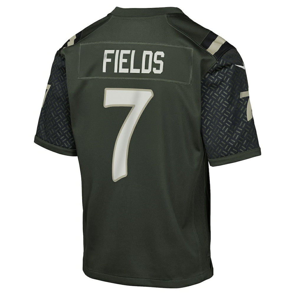 Justin Fields New York Jets Youth 2025 Rivalries Collection Game Jersey Gotham Green | Nike for Sale