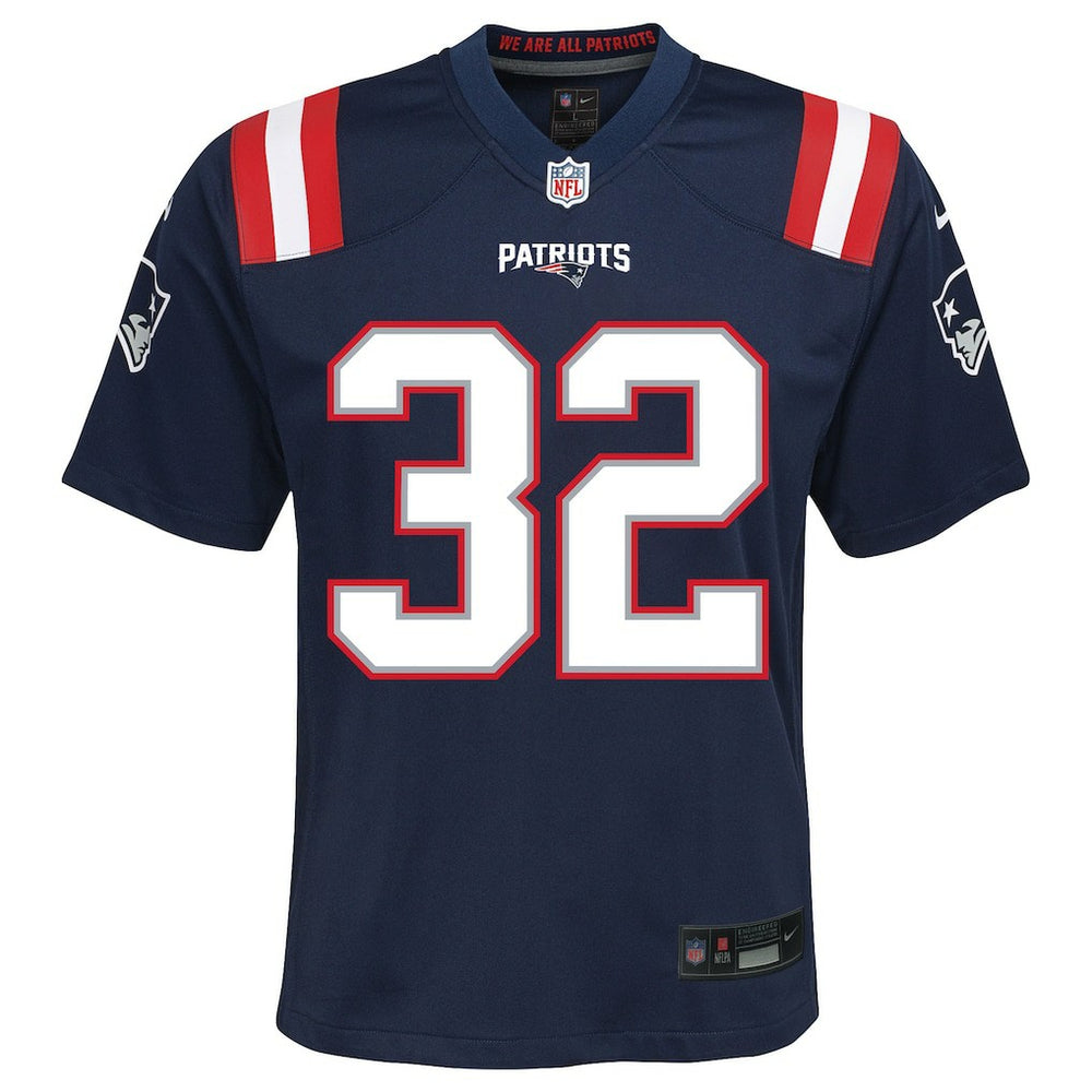 TreVeyon Henderson New England Patriots Youth Team Game Jersey Navy | Nike for Sale