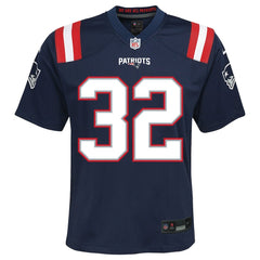 TreVeyon Henderson New England Patriots Youth Team Game Jersey Navy | Nike for Sale