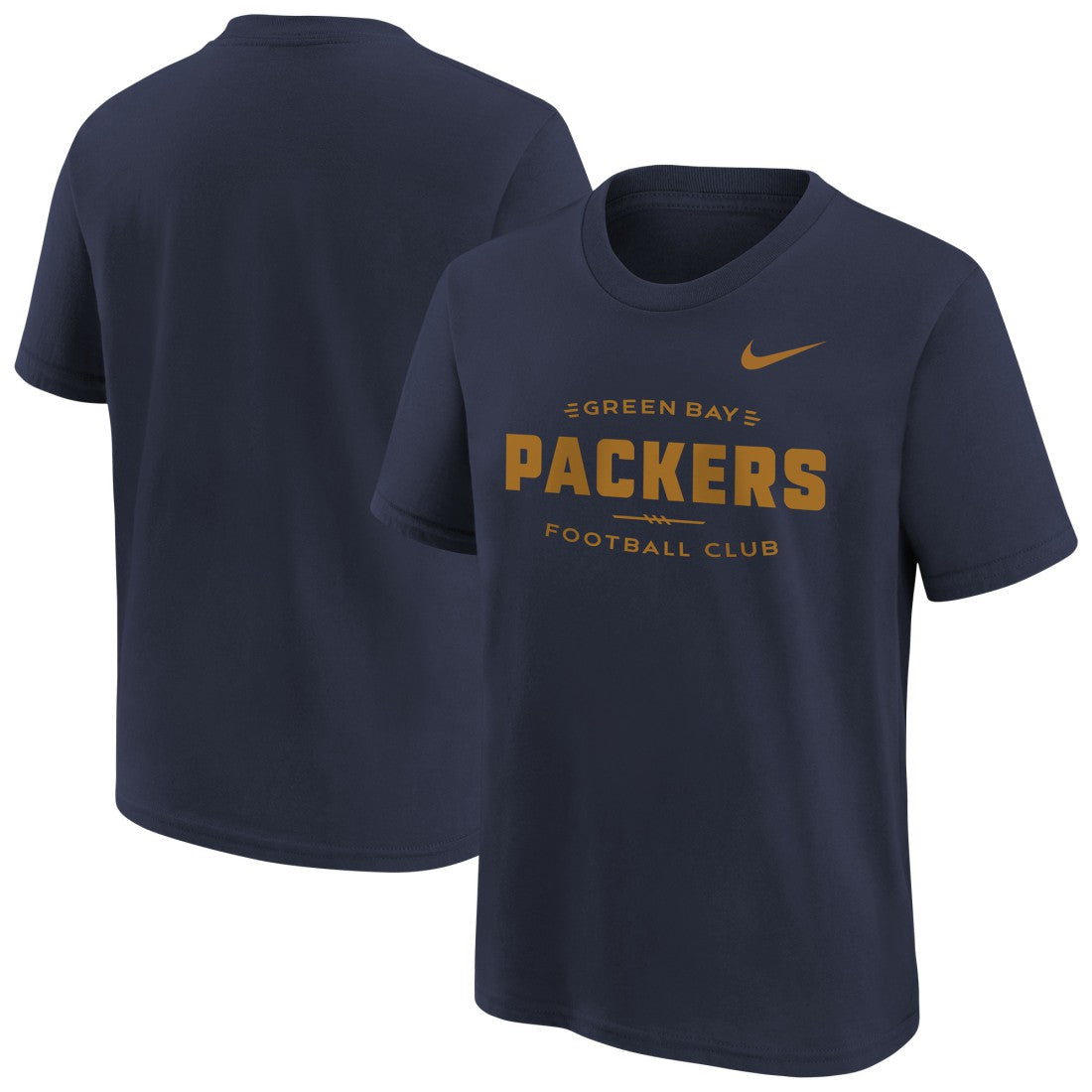 Green Bay Packers Youth Sideline Alt Pack T-Shirt Navy | Nike for Sale