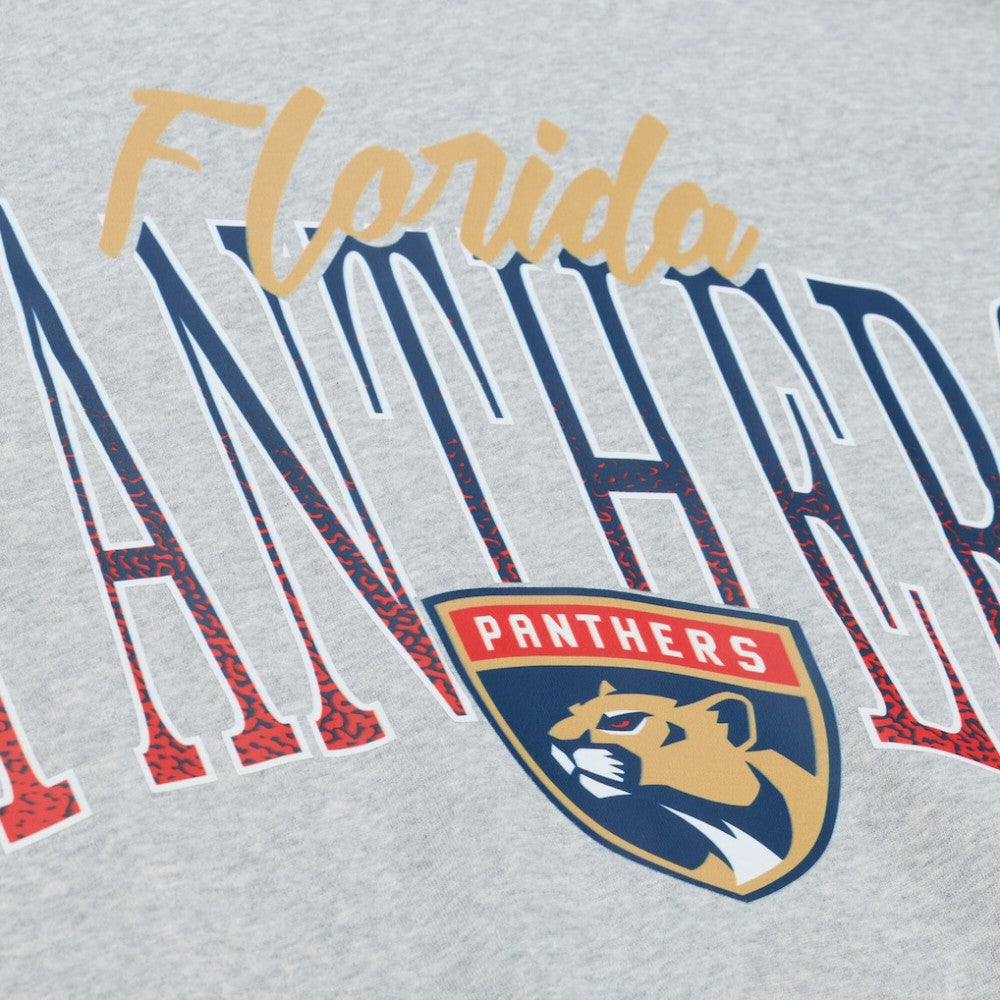 Florida Panthers Mitchell & Ness Women's Hockey Night Sweatshirt - Heather Gray - NHL