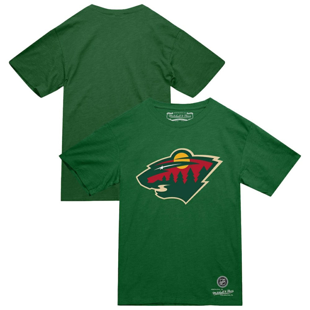 Minnesota Wild Mitchell & Ness Heritage T-Shirt - Green - NHL