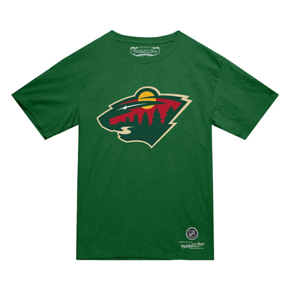 Minnesota Wild Mitchell & Ness Heritage T-Shirt - Green - NHL
