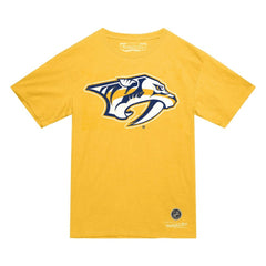 Nashville Predators Mitchell & Ness Heritage T-Shirt - Gold - NHL