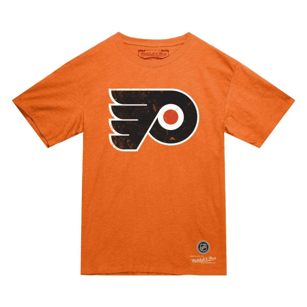 Philadelphia Flyers Mitchell & Ness Heritage T-Shirt - Orange - NHL