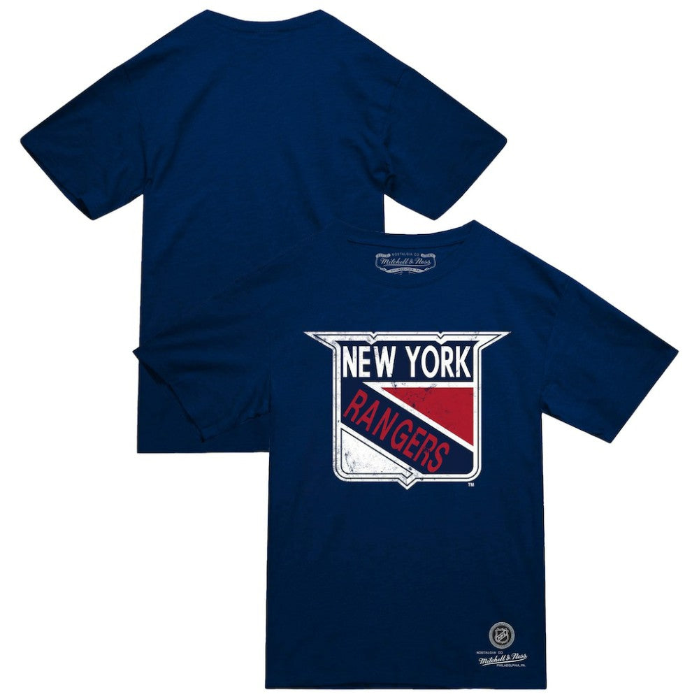 New York Rangers Mitchell & Ness Heritage T-Shirt - Navy - NHL