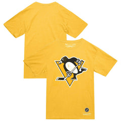 Pittsburgh Penguins Mitchell & Ness Heritage T-Shirt - Gold - NHL