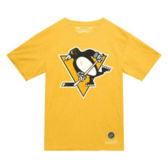 Pittsburgh Penguins Mitchell & Ness Heritage T-Shirt - Gold - NHL