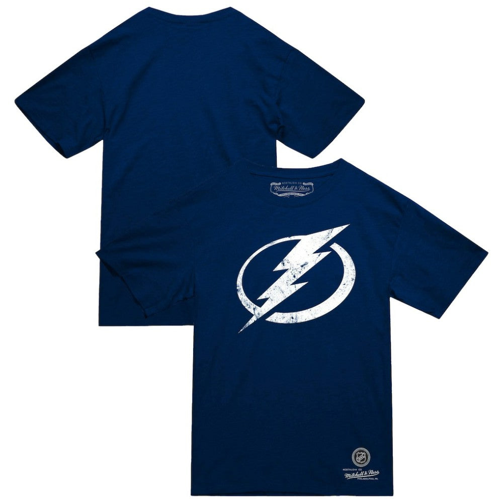 Tampa Bay Lightning Mitchell & Ness Heritage T-Shirt - Navy - NHL