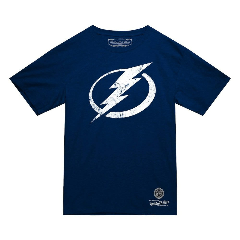 Tampa Bay Lightning Mitchell & Ness Heritage T-Shirt - Navy - NHL