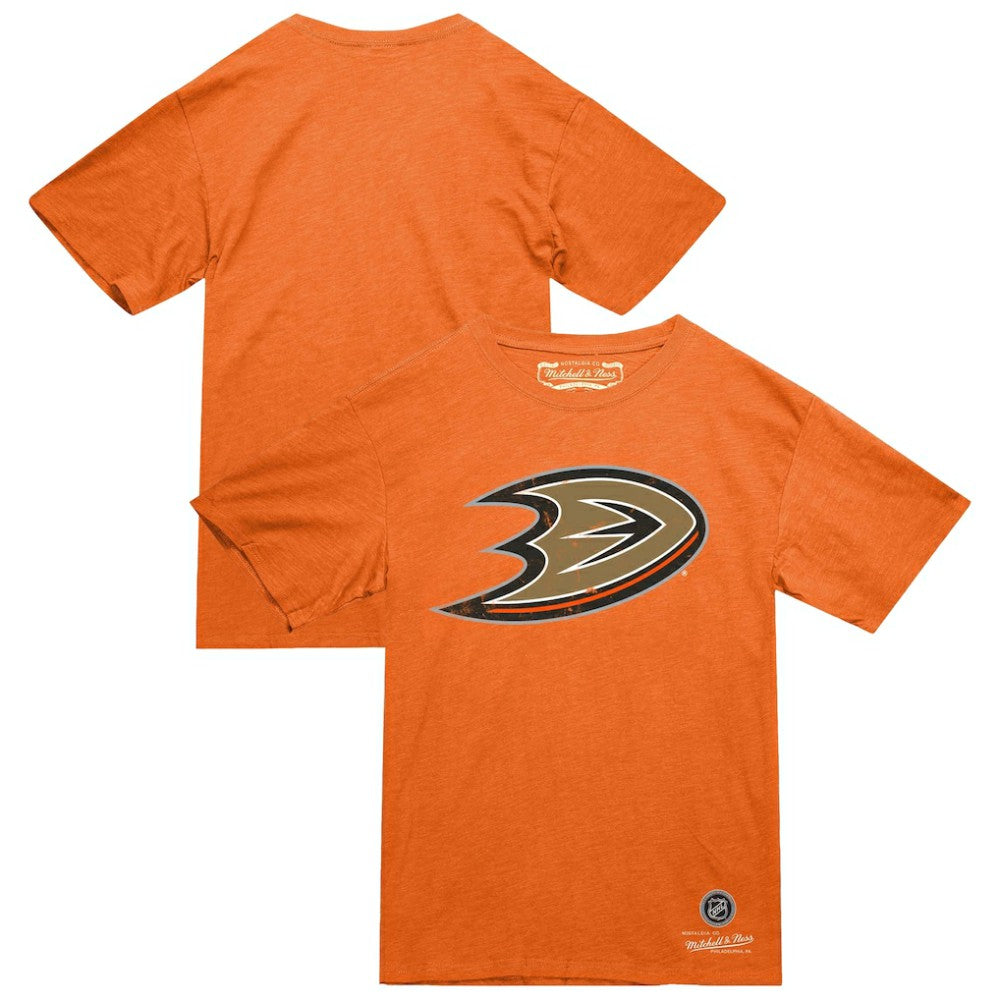 Anaheim Ducks Mitchell & Ness Heritage T-Shirt - Orange - NHL