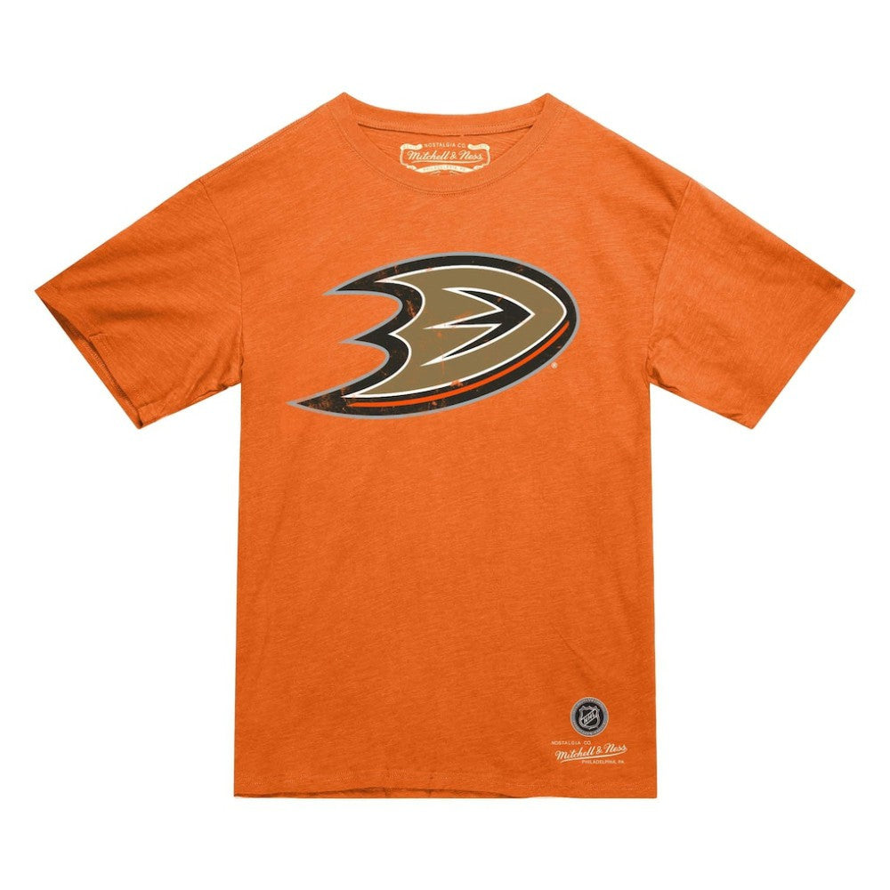 Anaheim Ducks Mitchell & Ness Heritage T-Shirt - Orange - NHL