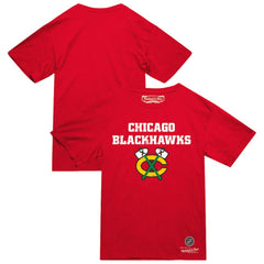 Chicago Blackhawks Mitchell & Ness Heritage T-Shirt - Red - NHL