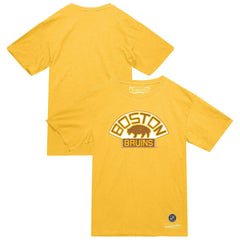 Boston Bruins Mitchell & Ness Heritage T-Shirt - Gold - NHL