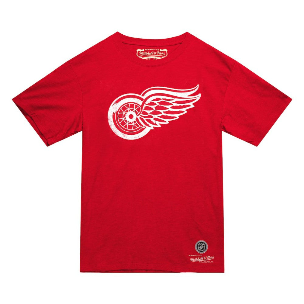 Detroit Red Wings Mitchell & Ness Heritage T-Shirt - Red - NHL
