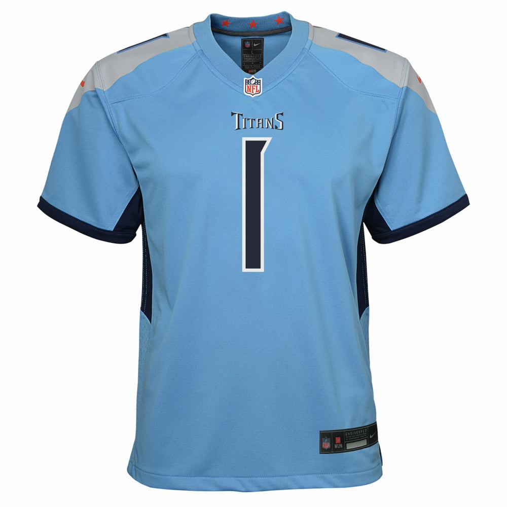 Cameron Ward Tennessee Titans Youth Team Game Jersey Light Blue | Nike for Sale