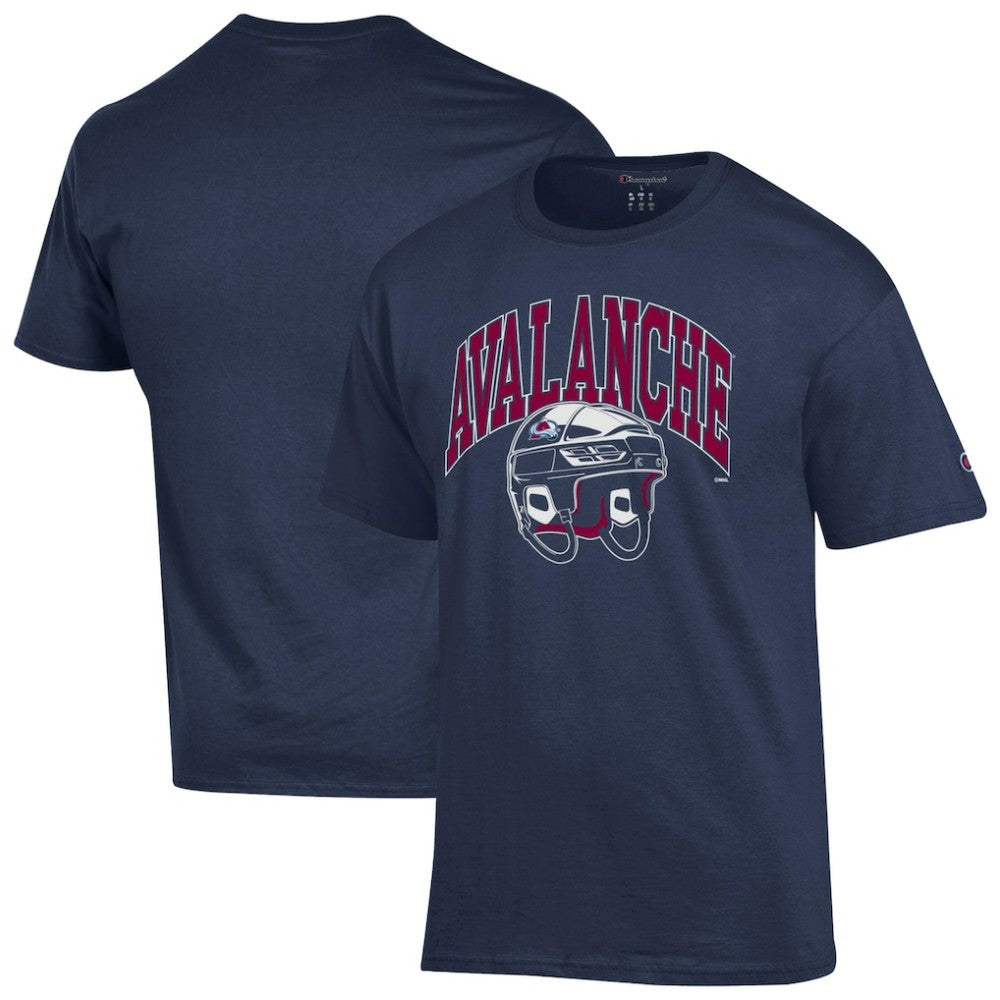 Colorado Avalanche Champion Helmet T-Shirt - Navy - NHL