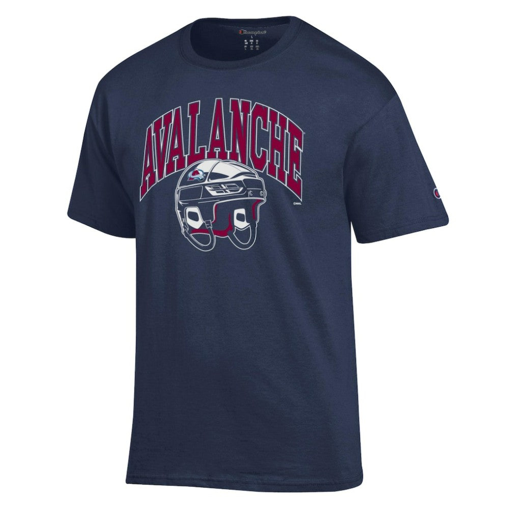 Colorado Avalanche Champion Helmet T-Shirt - Navy - NHL