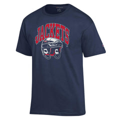 Columbus Blue Jackets Champion Helmet T-Shirt - Navy - NHL