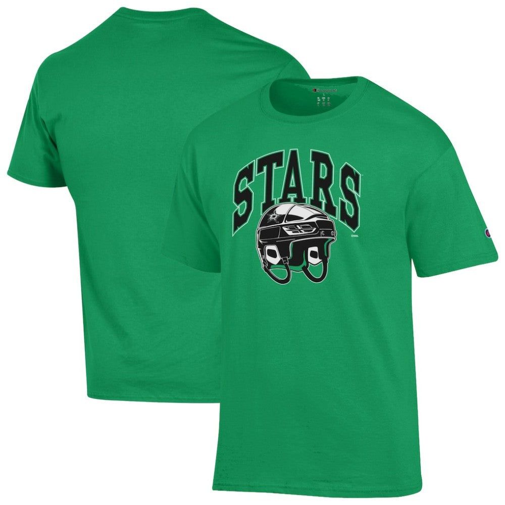 Dallas Stars Champion Helmet T-Shirt - Kelly Green - NHL