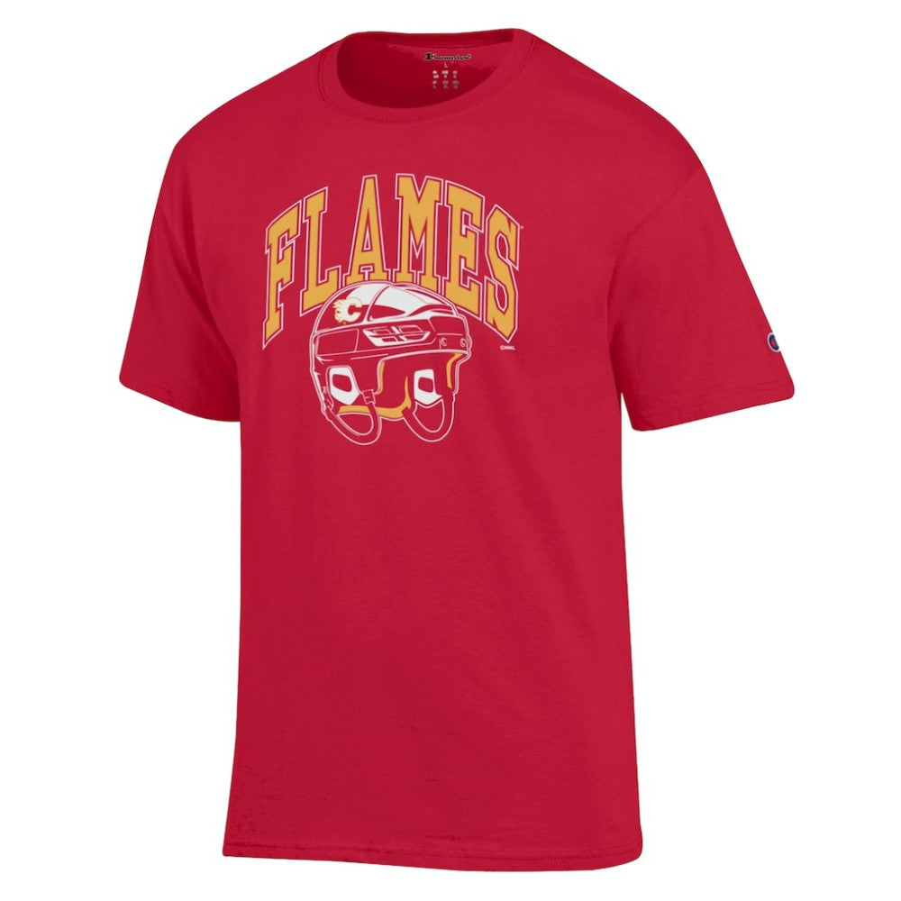 Calgary Flames Champion Helmet T-Shirt - Red - NHL