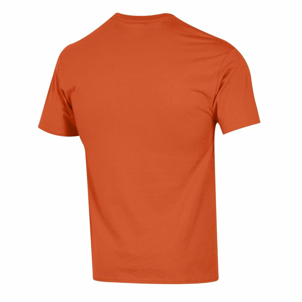 Edmonton Oilers Champion Helmet T-Shirt - Orange - NHL