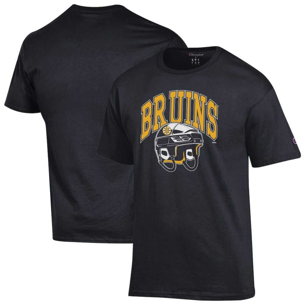 Boston Bruins Champion Helmet T-Shirt - Black - NHL