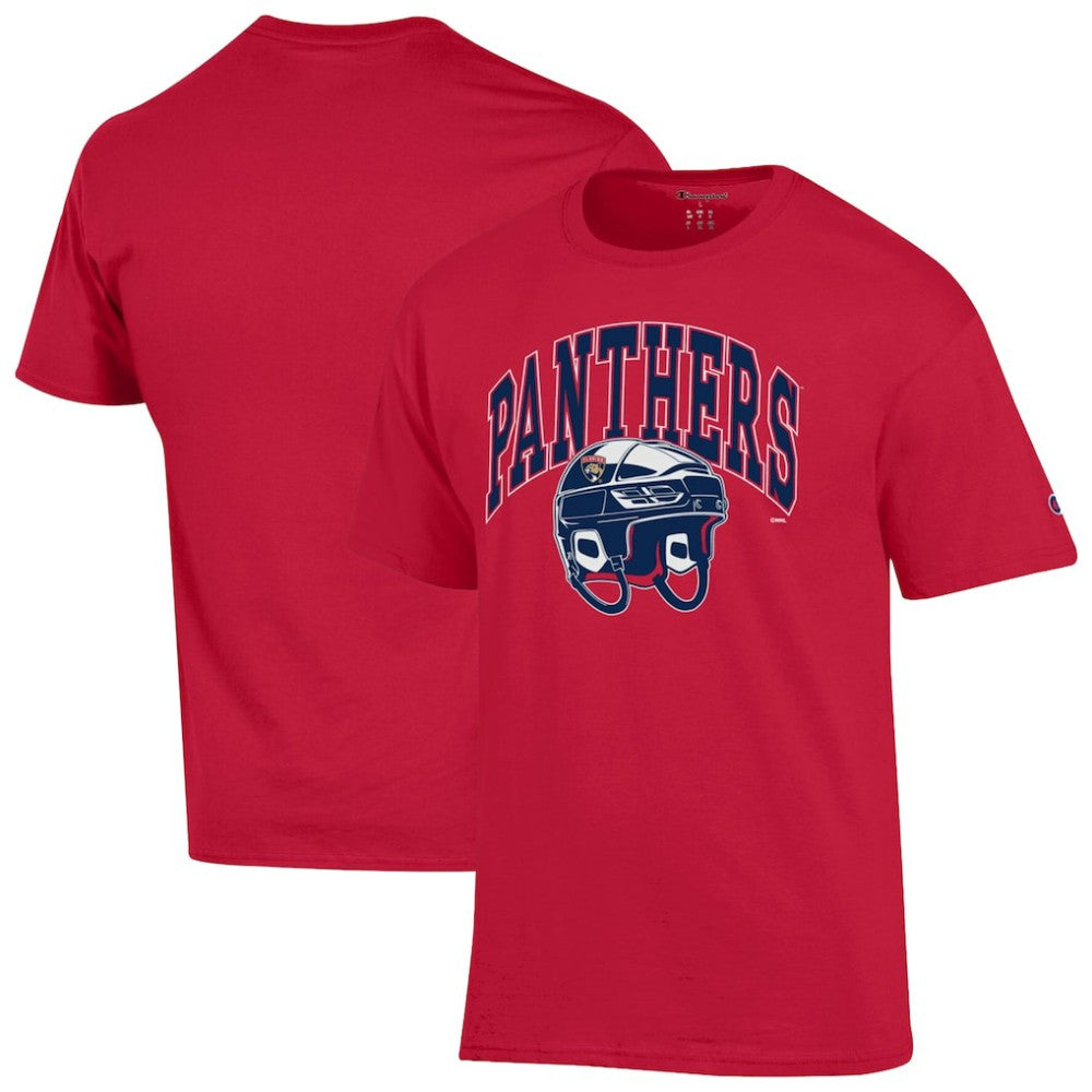 Florida Panthers Champion Helmet T-Shirt - Red - NHL