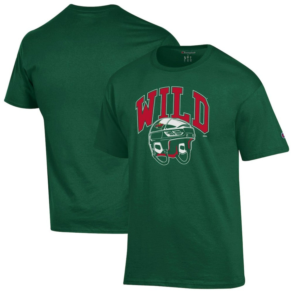 Minnesota Wild Champion Helmet T-Shirt - Green - NHL